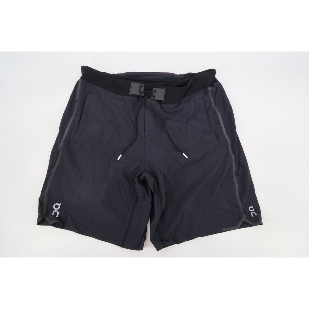 On Running Hybrid Shorts Mens XL Black 2-in-1 Performance Athletic Lined 9"